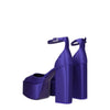 Paris Texas Purple Satin Platform Sandals