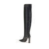 Giuseppe Zanotti Black Leather Over The Knee