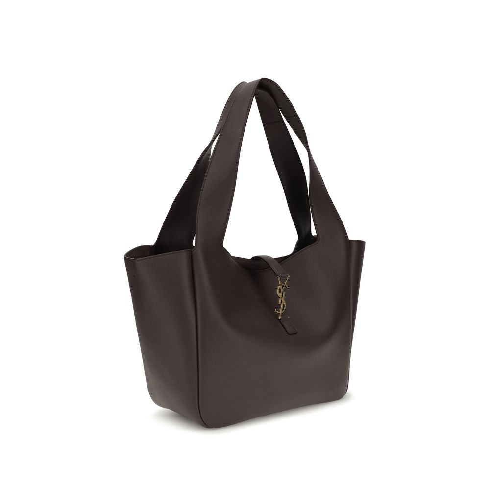 Saint Laurent Schultertasche aus braunem Lammleder, Modell Ovis Aries