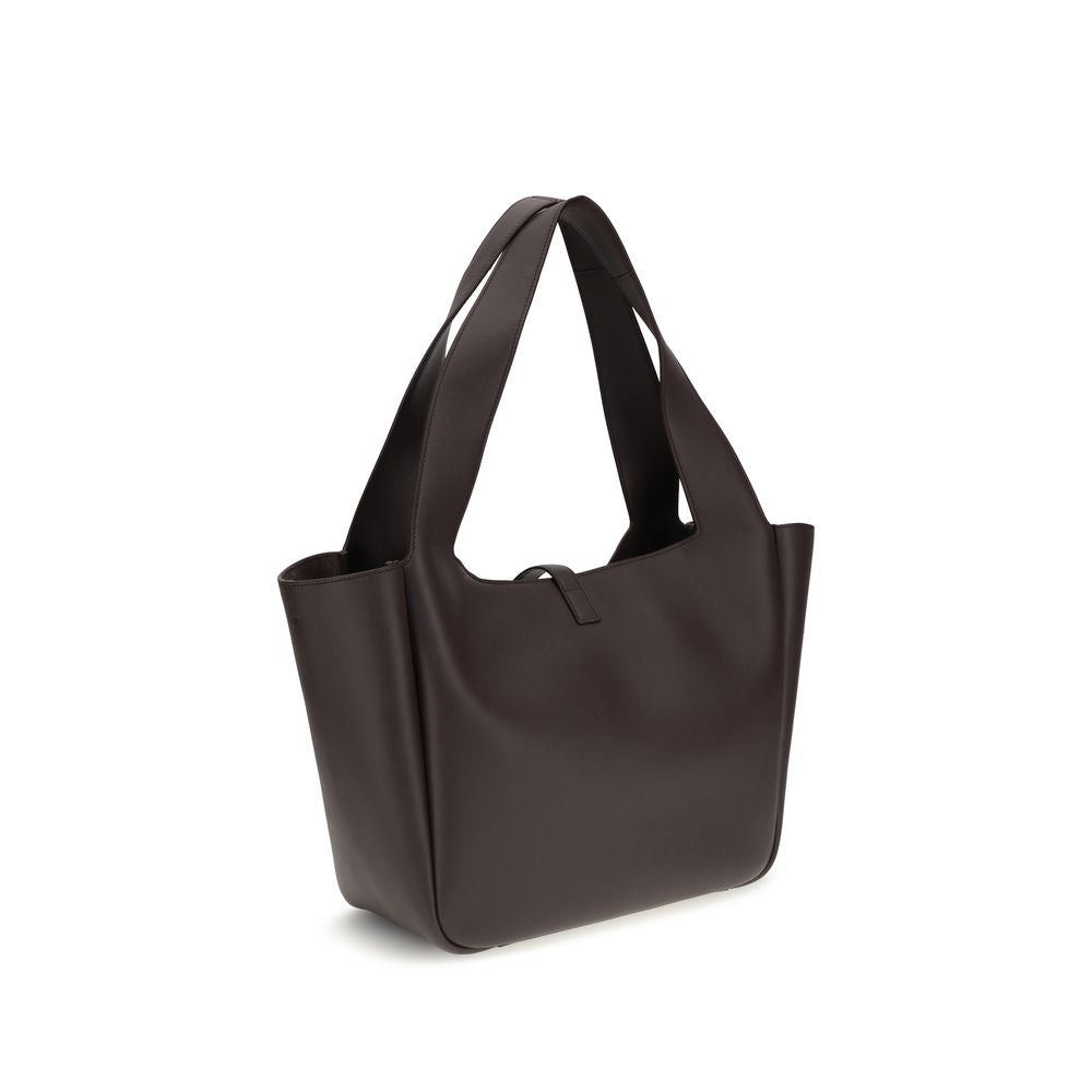 Saint Laurent Schultertasche aus braunem Lammleder, Modell Ovis Aries