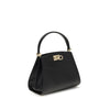 Ferragamo Black Calf Leather Bos Taurus Handbag