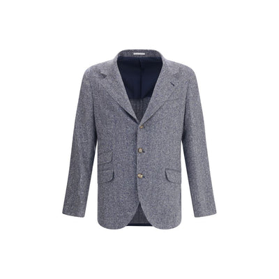 Brunello Cucinelli Blue Wool Blazer
