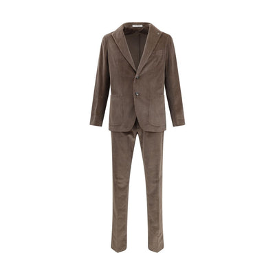 Tagliatore Brown Cotton Two-Piece Suit