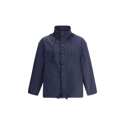 Thom Browne blaue Polyester-Shelljacke