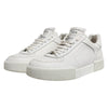 Dolce & Gabbana White Miami Leather Low Top Men Sneakers Shoes