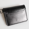 Dolce & Gabbana Wallet Black Leather Logo Embossed Key Chain Card Holder Wallet