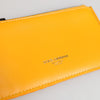 Dolce & Gabbana Yellow Orange Leather Credit Card Key Holder Clip On Wallet