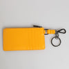 Dolce & Gabbana Yellow Orange Leather Credit Card Key Holder Clip On Wallet