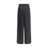 Giorgio Armani Black Silk Casual Pants