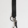 Dolce & Gabbana Black Burgundy Polyester DG Logo Men Keychain Keyring