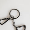 Dolce & Gabbana Silver Brass DG Logo Metal Keychain Holder Men Keyring
