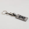 Dolce & Gabbana Gray Leather Logo Metal Ring Keychain Holder Men Keyring