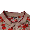 Dolce & Gabbana Beige Cherry Nylon Buttoned Casual Shirt