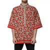 Dolce & Gabbana Beige Cherry Nylon Buttoned Casual Shirt