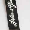 Dolce & Gabbana Black White Polyester DG Logo Silver Men Keychain Keyring