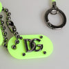 Dolce & Gabbana Green Springy Key Holder DG Logo Men's Keychain