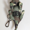 Dolce & Gabbana Multicolor Camouflage Animal Silhouette Keychain Keyring