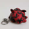 Dolce & Gabbana Red Black Polyester Animal Silhouette Keychain Keyring