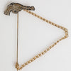 Dolce & Gabbana Lapel Pin Brass Copper Revolver Men Accessories Brooch