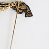 Dolce & Gabbana Lapel Pin Brass Copper Revolver Men Accessories Brooch