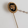 Dolce & Gabbana Lapel Pin DG Logo Gold Chain Mens Accessories Brooch