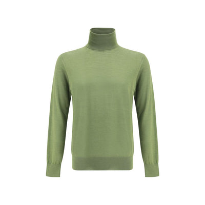 Saint Laurent Bicolor Wool Turtleneck