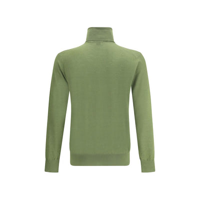 Saint Laurent Bicolor Wool Turtleneck