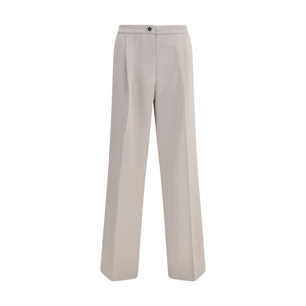 Cruna Beige Polyester Freizeithose