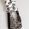 Dolce & Gabbana Multicolor Polyester Tape String DG Logo Keychain Keyring