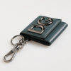 Dolce & Gabbana Dark Green Leather DG Logo Coin Purse Bag Charm Wallet