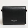 Dolce & Gabbana Black Leather DG Logo Bifold Card Holder Men Borse Wallet