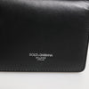 Dolce & Gabbana Black Leather DG Logo Bifold Card Holder Men Borse Wallet