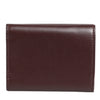 Dolce & Gabbana Leather Embossed Logo Trifold Men Card Holder Dark Brown