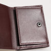 Dolce & Gabbana Leather Embossed Logo Trifold Men Card Holder Dark Brown