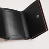 Dolce & Gabbana Red Leather Bold Logo Print Trifold Card Holder Wallet
