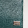 Dolce & Gabbana Green Leather DG Logo Plaque Bifold Men Card Holder Wallet