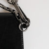Dolce & Gabbana Black Cavallo Leather Wallet Chain Snap Bifold Card Holder