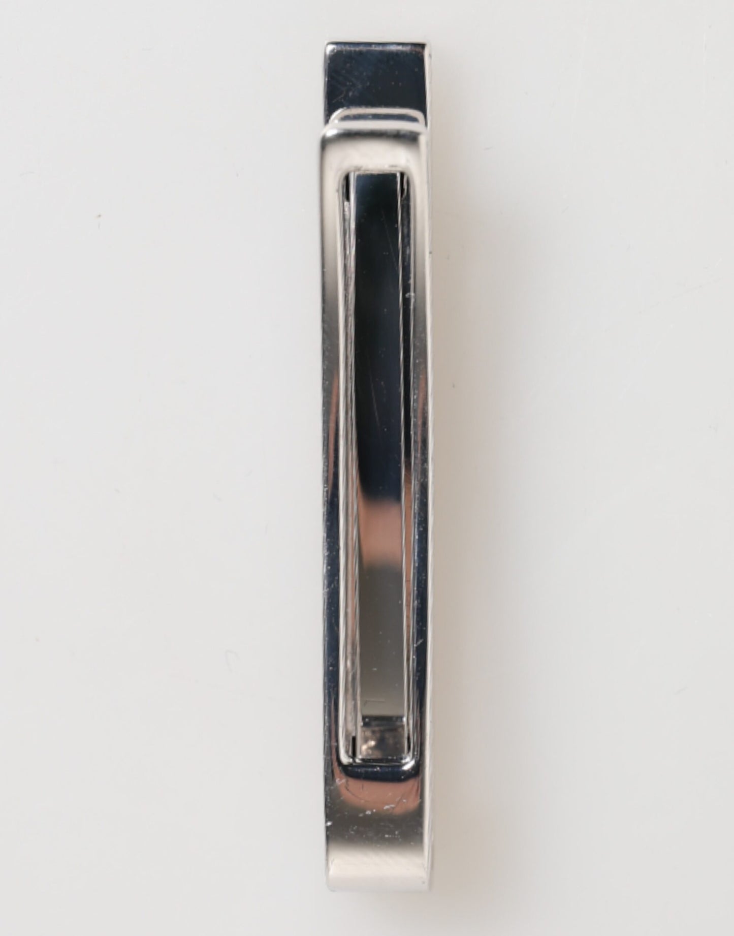 Dolce &amp; Gabbana Silberfarbenes Messing-Logo für Herren-Accessoire, Krawattenklammer