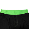 Dolce & Gabbana Black Green Logo Waistband Beachwear Short Swimwear