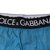 Dolce & Gabbana Blue Logo Waistband Beachwear Shorts Swimwear