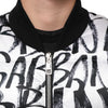 Dolce & Gabbana White Black Graffiti Logo Puffer Bomber Jacket