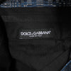 Dolce & Gabbana Blue Silver Shiny Silk Skinny Men Trouser Pants
