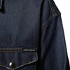 Dolce & Gabbana Blue Denim Button Casual Logo Patch Men Shirt
