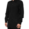 Dolce & Gabbana Black Viscose Long Sleeve Formal Dress Shirt