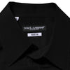 Dolce & Gabbana Black Viscose Long Sleeve Formal Dress Shirt