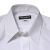 Dolce & Gabbana White Cotton MARTINI Long Sleeve Dress Shirt