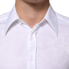 Dolce & Gabbana White Cotton MARTINI Paisley Jacquard Shirt