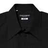 Dolce & Gabbana Black MARTINI Slim Fit Dress Formal Men Shirt