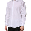 Dolce & Gabbana White Cotton STAFF Long Sleeves Forma Shirt