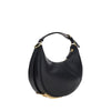 Fendi Black Calf Leather Bos Taurus Shoulder Bag